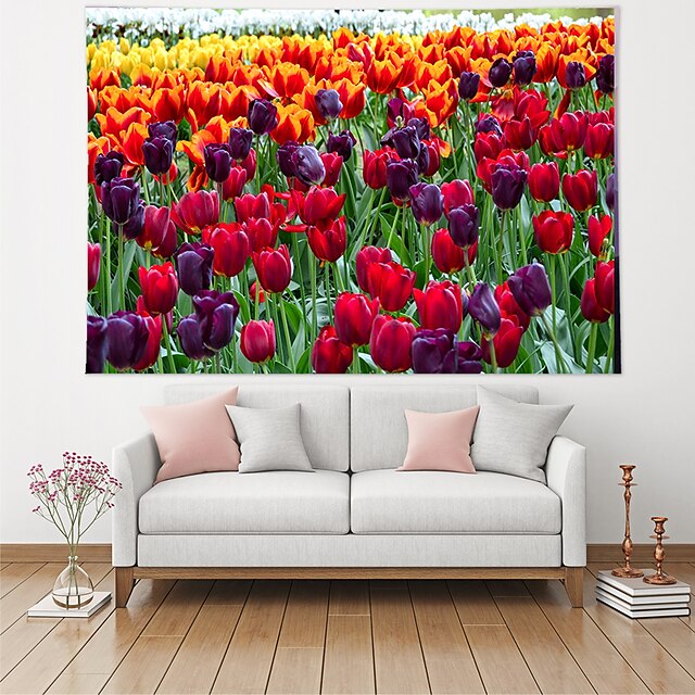 Home & Garden Home Decor | Tulip Wall Tapestry Art Decor Blanket Curtain Hanging Home Bedroom Living Room Decoration Polyester -