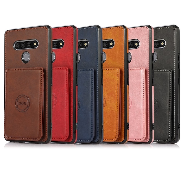  Phone Case For LG Back Cover Stylo 6 Card Holder Shockproof Dustproof Graphic Solid Colored PU Leather