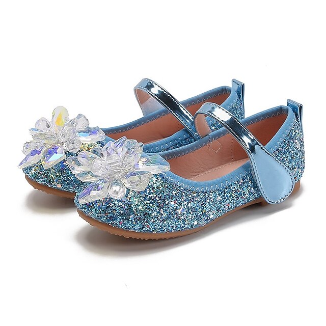 Shoes & Bags Kids Shoes | Girls Flats Glitters Comfort Mary Jane Flower Girl Shoes Patent Leather PU Glitter Crystal Sequined Je