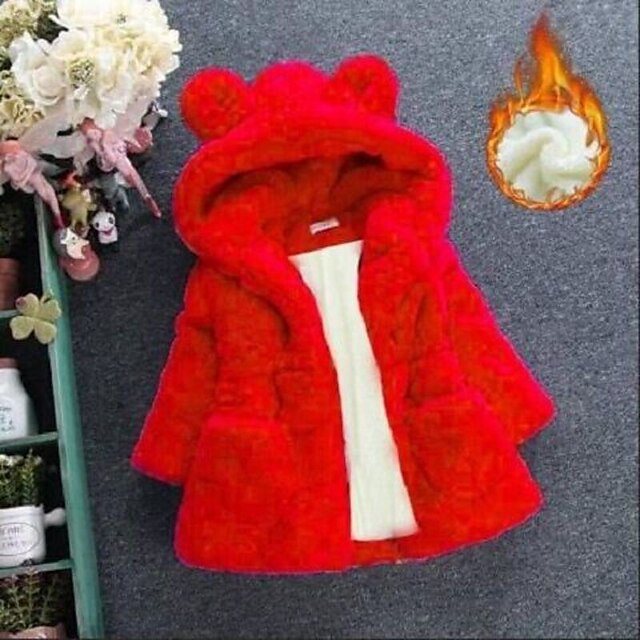 Baby & Kids Girls Clothing | Kids Girls Coat White rabbit ears wool sweater (plus velvet thickening) Pink Bunny Ears Wool Sweate