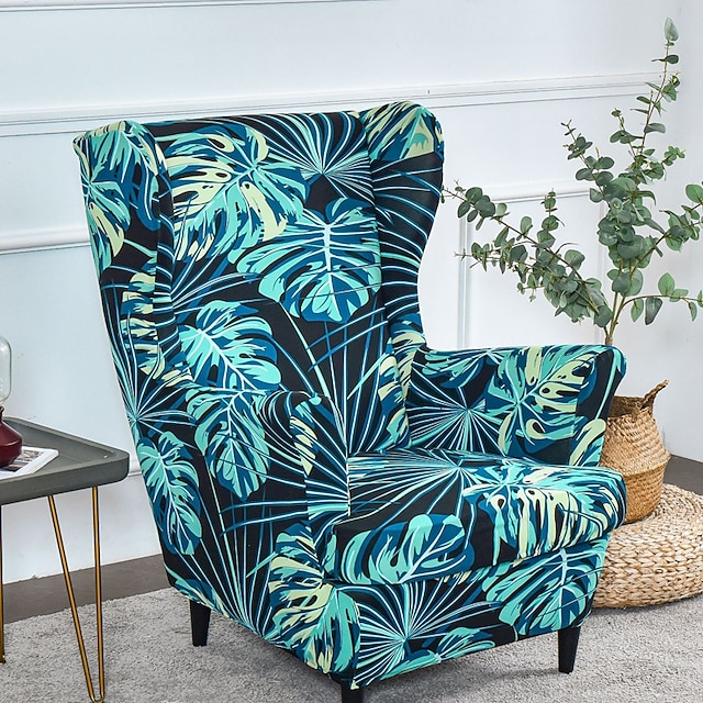 Wing Chair Slipcovers Spandex Stretch Sofa Covers Wingback Armchair