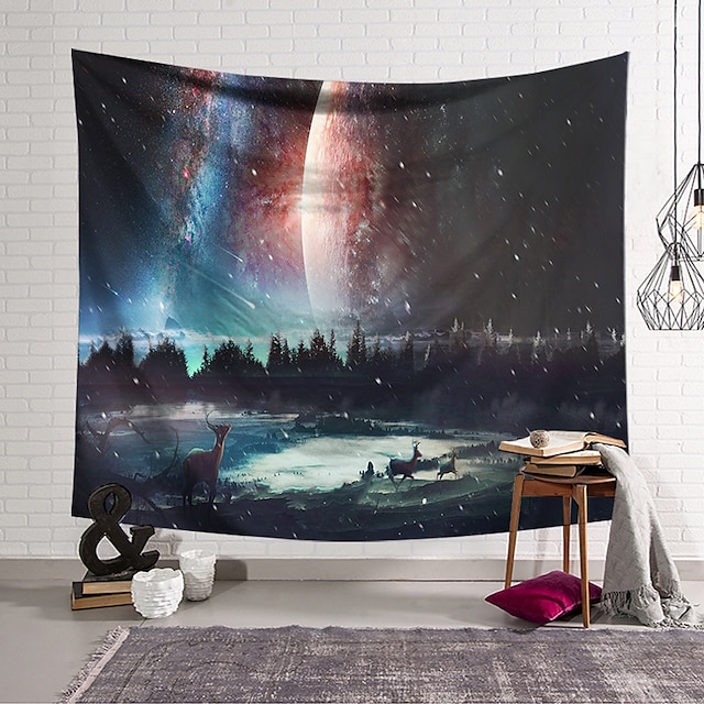 Home & Garden Home Decor | Galaxy Wall Tapestry Art Decor Blanket Curtain Hanging Home Bedroom Living Room Decoration Polyester 