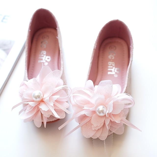 Shoes & Bags Kids Shoes | Girls Flats Comfort Flower Girl Shoes Princess Shoes Lace Mesh Dress Shoes Toddler(9m-4ys) Little Kids