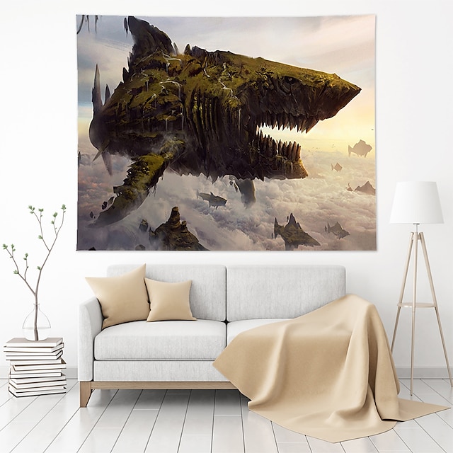 Home & Garden Home Decor | Landscape Shark Wall Tapestry Art Decor Blanket Curtain Hanging Home Bedroom Living Room Decoration P