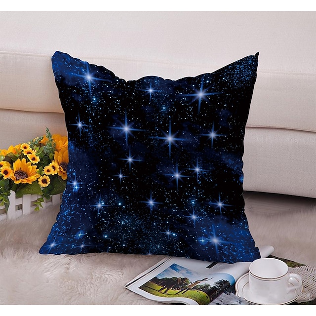 Home & Garden Home Decor | 1 pcs Polyester Pillow Cover Pillow Cover & Insert, Floral&Plants Simple Classic Square Zipper Polyes