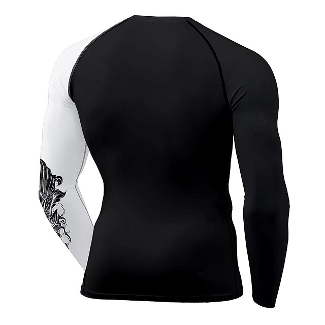 Sports & Outdoors Running, Jogging & Walking | 21Grams® Mens Long Sleeve Compression Shirt Running Shirt Top Athletic Athleisure