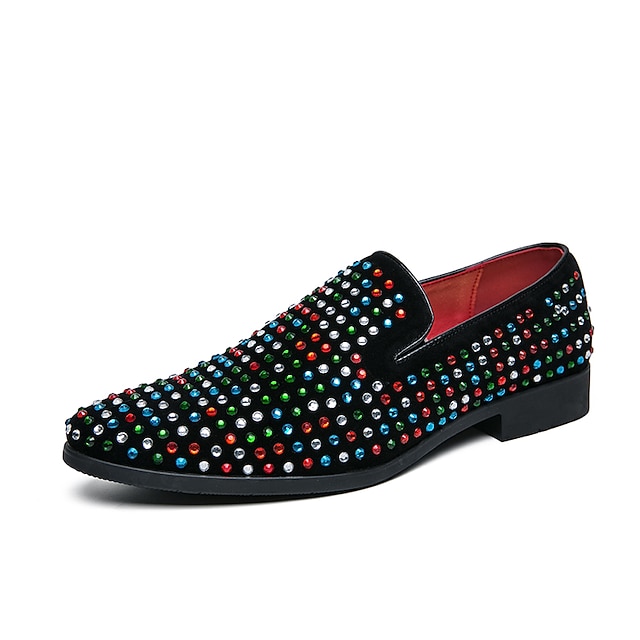 Voor heren Instappers en instappers Zakelijk Klassiek Brits Dagelijks PU  Ademend Zwart Herfst / Sprankelend glitter 8815794 2022 – $51.03