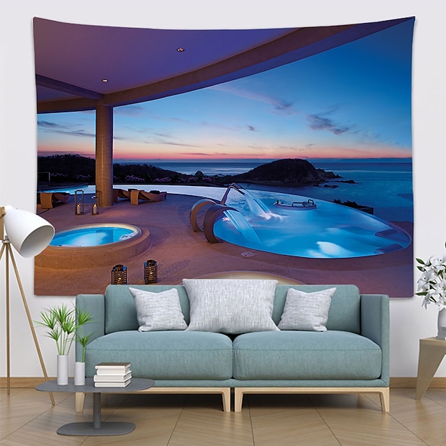 Home & Garden Home Decor | Spa Wall Tapestry Art Decor Blanket Curtain Hanging Home Bedroom Living Room Decoration Polyester - K