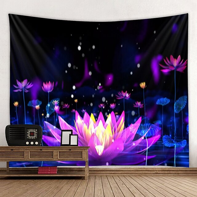 Home & Garden Home Decor | Wall Tapestry Art Deco Blanket Curtain Hanging Home Bedroom Living Room Decoration Beautiful Lotus Ba