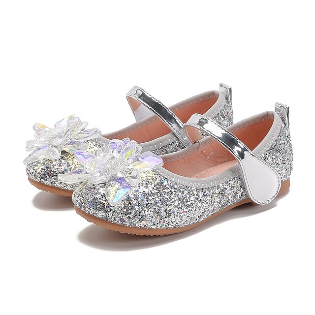 Shoes & Bags Kids Shoes | Girls Flats Glitters Comfort Mary Jane Flower Girl Shoes Patent Leather PU Glitter Crystal Sequined Je