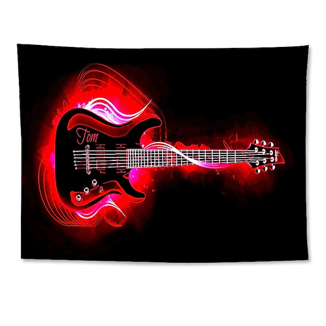 Home & Garden Home Decor | Guitar Wall Tapestry Art Decor Blanket Curtain Hanging Home Bedroom Living Room Decoration Polyester 