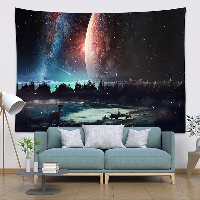 Home & Garden Home Decor | Galaxy Wall Tapestry Art Decor Blanket Curtain Hanging Home Bedroom Living Room Decoration Polyester 