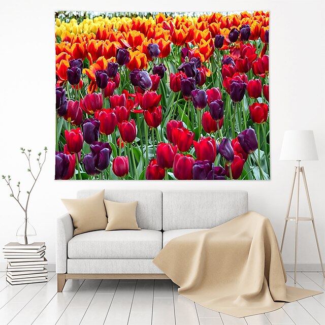 Home & Garden Home Decor | Tulip Wall Tapestry Art Decor Blanket Curtain Hanging Home Bedroom Living Room Decoration Polyester -