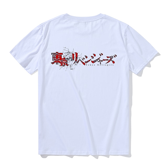 Toys & Hobbies Cosplay & Costumes | Inspired by Tokyo Revengers Hanagaki Takemichi Baji Keisuke Mikey T-shirt Anime 100% Polyest