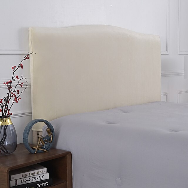 Velvet Bed Headboard Cover for Bedroom Decoration, Stretch Bed
