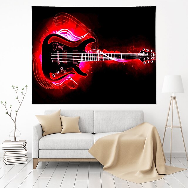 Home & Garden Home Decor | Guitar Wall Tapestry Art Decor Blanket Curtain Hanging Home Bedroom Living Room Decoration Polyester 