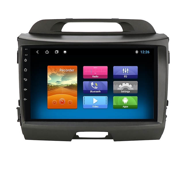  For Kia Sportage 2011-2016 Android 10.0 Autoradio Car Navigation Stereo Multimedia Car Player GPS Radio 9 inch IPS Touch Screen 1 2 3G Ram 16 32G ROM Support iOS Carplay WIFI Bluetooth 4G