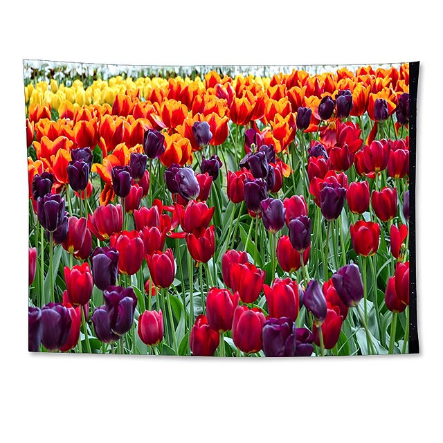 Home & Garden Home Decor | Tulip Wall Tapestry Art Decor Blanket Curtain Hanging Home Bedroom Living Room Decoration Polyester -