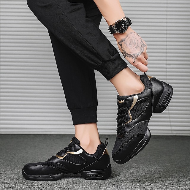 Men's Dance Sneakers Training Practice HipHop Sporty Look Ballerina