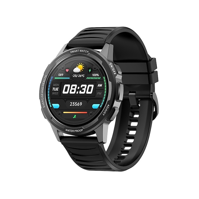  SENBONO X28 Smart Watch 1.32 inch Smartur Bluetooth Skridtæller Sleeptracker Pulsmåler Kompatibel med Android iOS Mænd Kvinder Lang Standby Mediakontrol Samtalepåmindelse IP68 44 mm urkasse / > 480
