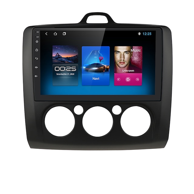  For Ford Focus 2004-2011 Android 10.0 Autoradio Car Navigation Stereo Multimedia Car Player GPS Radio 9 inch IPS Touch Screen 1 2 3G Ram 16 32G ROM Support iOS Carplay WIFI Bluetooth 4G