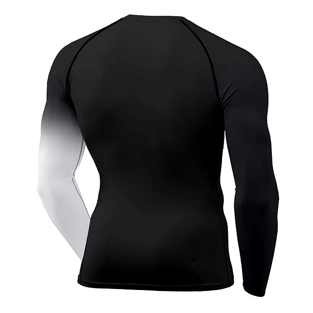 Sports & Outdoors Running, Jogging & Walking | 21Grams® Mens Long Sleeve Compression Shirt Running Shirt Top Athletic Athleisure