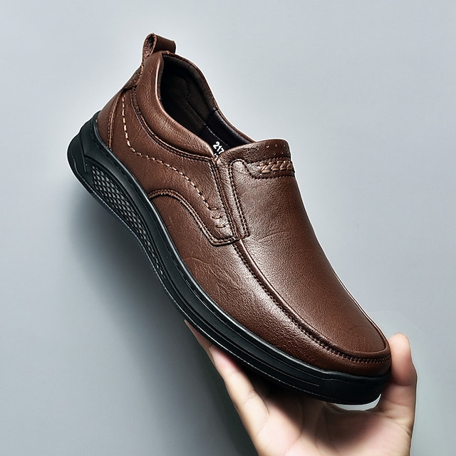 Men's Loafers & Slip-Ons Leather Shoes Comfort Loafers Plus Size ...