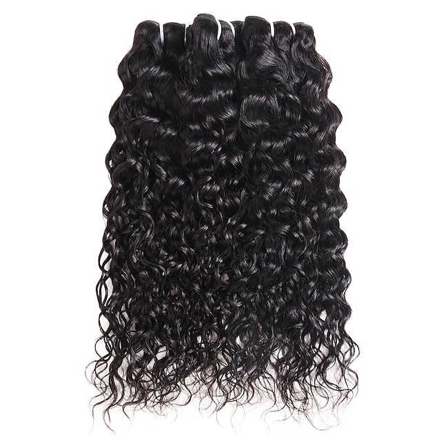 

Ishow 3 Bundles Human Hair Weaves 100% Human Hair Peru Hair 3 Pieces Of Water Human Hair 8-28 Inch Hair Extensions