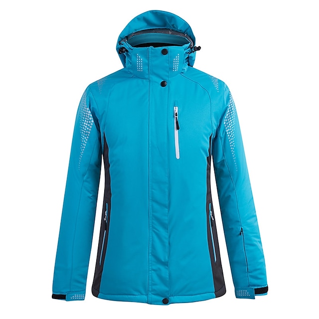  Men's Women's Hoodie Jacket Ski Jacket Outdoor Winter Thermal Warm Adjustable Waterproof Windproof Detachable Hood Windbreaker Winter Jacket for Skiing Camping / Hiking Snowboarding Ski