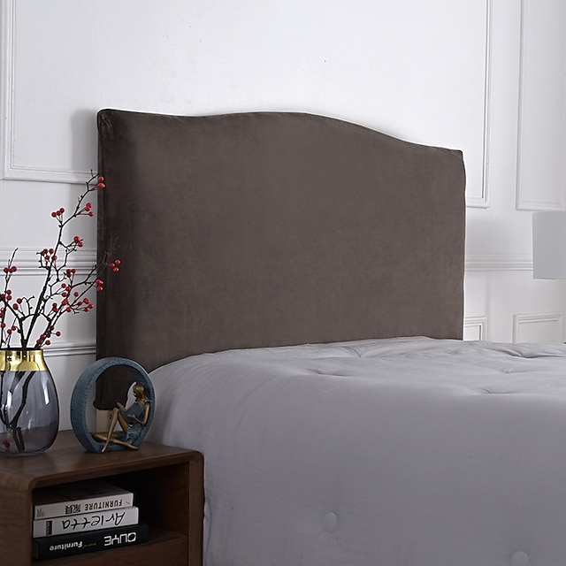 Velvet Bed Headboard Cover for Bedroom Decoration, Stretch Bed