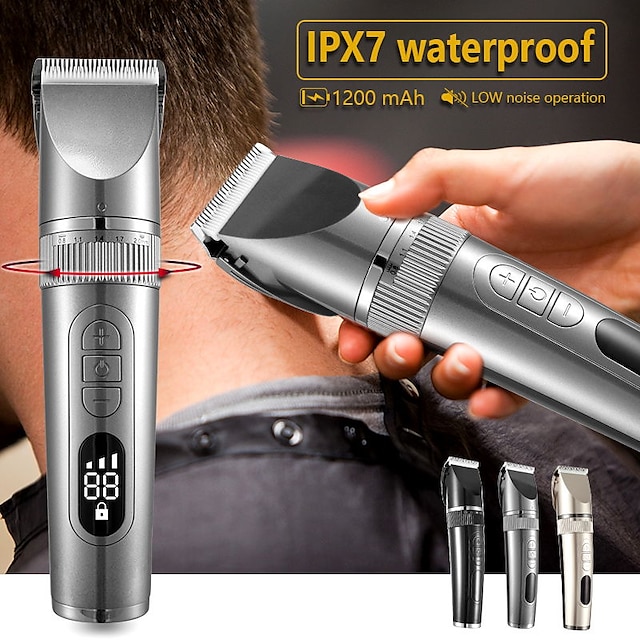  professionele tondeuse voor mannen baard trimmer machine voor scheren tondeuse snel opladen haar snijmachine baard trimmer met kapper schaar