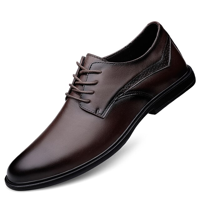 Shoes & Bags Mens Shoes | Mens Oxfords Lace up Leather Shoes Business Casual Classic Daily Office & Career Leather Nappa Leather