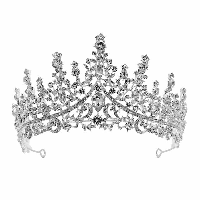 A036 Crown Bridal Headdress Hair Accessories Headdress Princess Birthday Crystal Queen Crown4