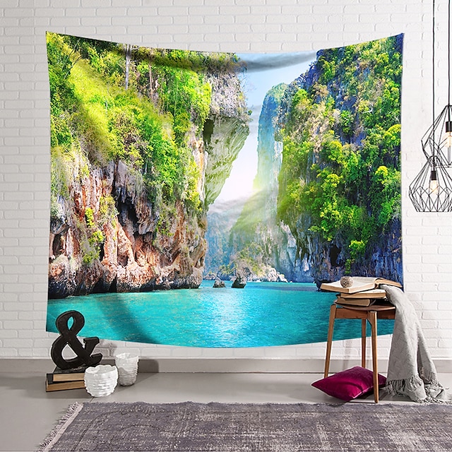 Home & Garden Home Decor | Landscape Wall Tapestry Art Decor Blanket Curtain Hanging Home Bedroom Living Room Decoration Polyest