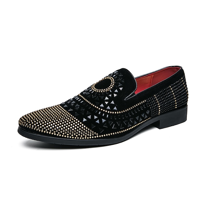  Ανδρικά Μοκασίνια & Ευκολόφορετα Νεωτεριστικά παπούτσια Άνετα παπούτσια Φόρεμα Loafers Καθημερινό Καθημερινά Πάρτι & Βραδινή Έξοδος PU Χειροποίητο Μη ολίσθηση Μαύρο Συνδυασμός Χρωμάτων / Φθινόπωρο