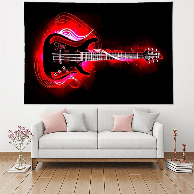 Home & Garden Home Decor | Guitar Wall Tapestry Art Decor Blanket Curtain Hanging Home Bedroom Living Room Decoration Polyester 