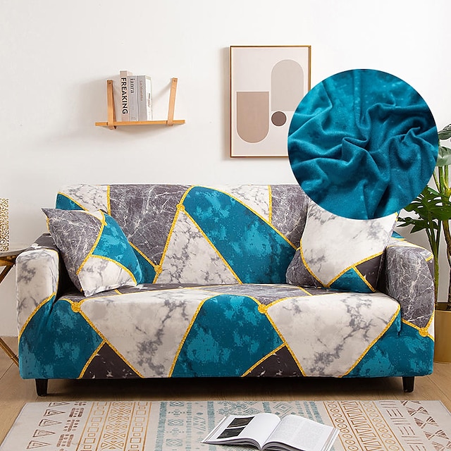 Home & Garden Home Textiles | Stretch Sofa Cover Slipcover Elastic Sectional Couch Armchair Loveseat 4 or 3 seater L shape Geome