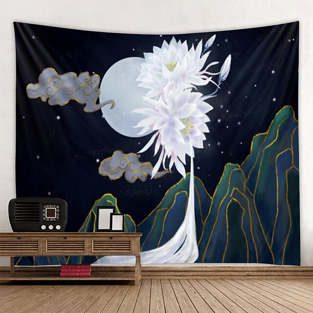 Home & Garden Home Decor | Wall Tapestry Art Deco Blanket Curtain Hanging Home Bedroom Living Room Decoration Beautiful Lotus Ba