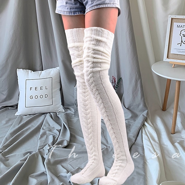 Women‘s Christmas Lingeries Gift Fashion Comfort Socks Solid Colored ...