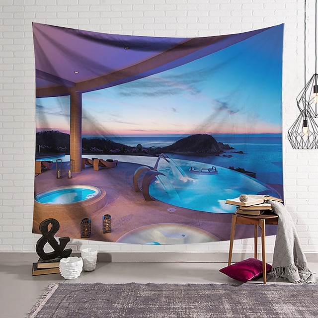 Home & Garden Home Decor | Spa Wall Tapestry Art Decor Blanket Curtain Hanging Home Bedroom Living Room Decoration Polyester - K