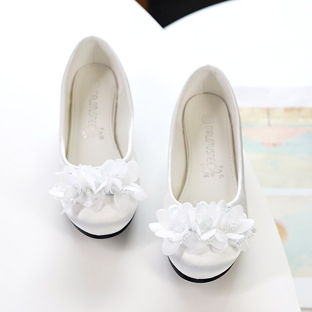 Shoes & Bags Kids Shoes | Girls Heels Flower Girl Shoes Princess Shoes Satin Little Kids(4-7ys) Big Kids(7years +) Wedding Party