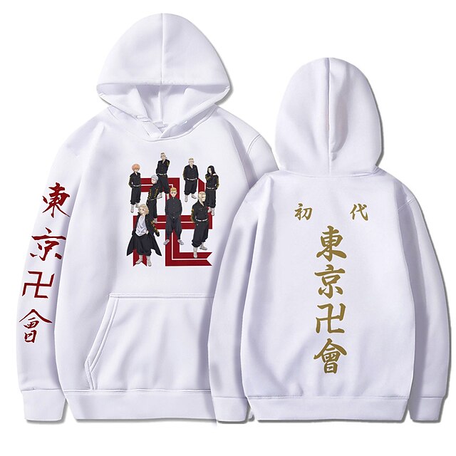 Toys & Hobbies Cosplay & Costumes | Inspired by Tokyo Revengers Baji Keisuke Draken Mikey Hoodie Anime Polyester / Cotton Blend 