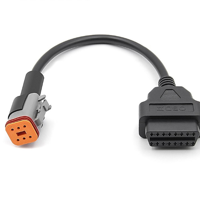  for harley 6 pin obd motorcycle cable plug cable de diagnóstico cable 6 pin to obd2 16 pin adapter