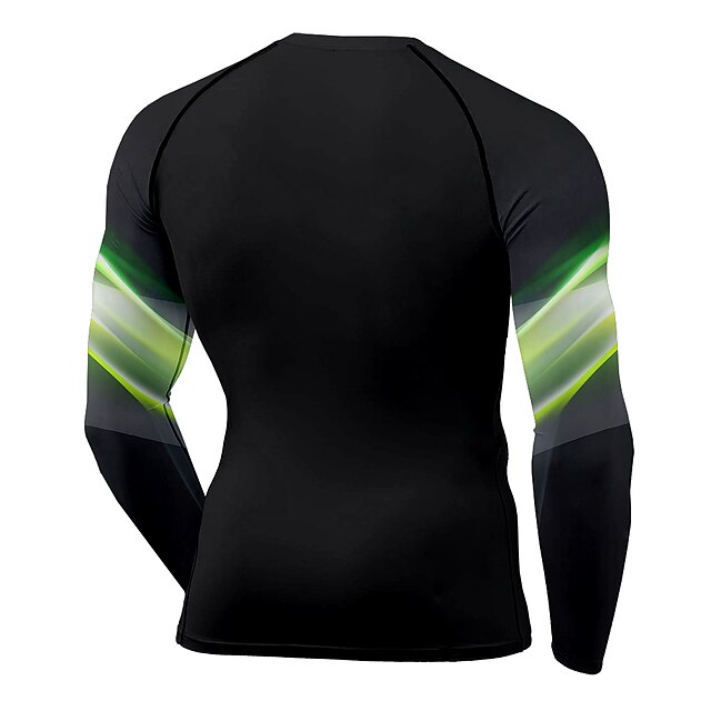 Sports & Outdoors Running, Jogging & Walking | 21Grams® Mens Long Sleeve Compression Shirt Running Shirt Top Athletic Athleisure