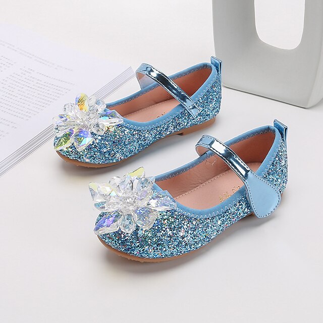 Shoes & Bags Kids Shoes | Girls Flats Glitters Comfort Mary Jane Flower Girl Shoes Patent Leather PU Glitter Crystal Sequined Je