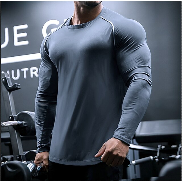Hombre Manga Larga Camiseta Fitness Sudadera Sudadera Cima Verano  Transpirable Reductor del Sudor Tenis Baloncesto Corriendo Ciclismo Ropa de  deporte Un Color Albaricoque Azul Piscina Gris Negro Ropa 8828355 2022 –  $16.19