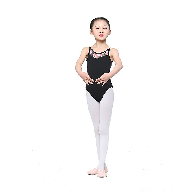 Kids Girls Cap/Long/Sleeveless Leotard Nylon Gymnastic Ballet-Top School Uniform 