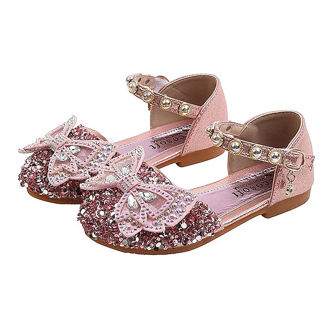 Shoes & Bags Kids Shoes | Girls Flats Flat Lightweight Flower Girl Shoes Leather PU Portable Sequins Little Kids(4-7ys) Big Kids