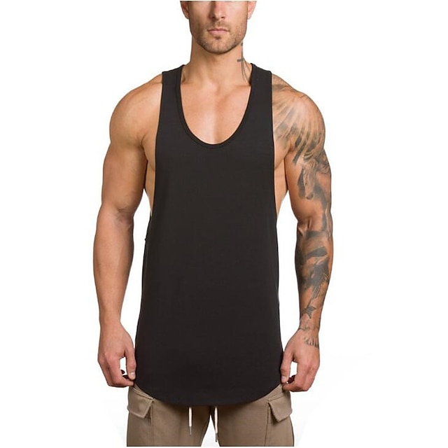 Sports & Outdoors Running, Jogging & Walking | Mens Sleeveless Running Tank Top Tee Tshirt Top Athletic Summer Cotton Breathable