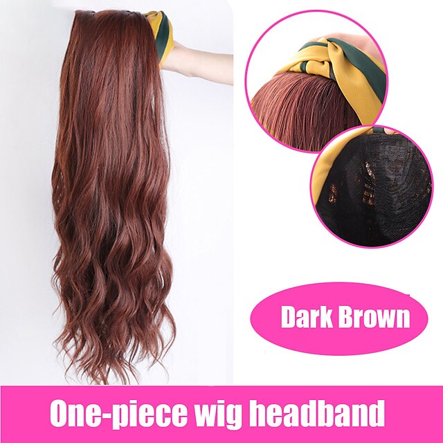 Synthetic U-shaped Half Head Wig Long Curly Hair Straight Hair Wig Korean  Natural Fake Fluffy Long Hair 8833253 2023 – $